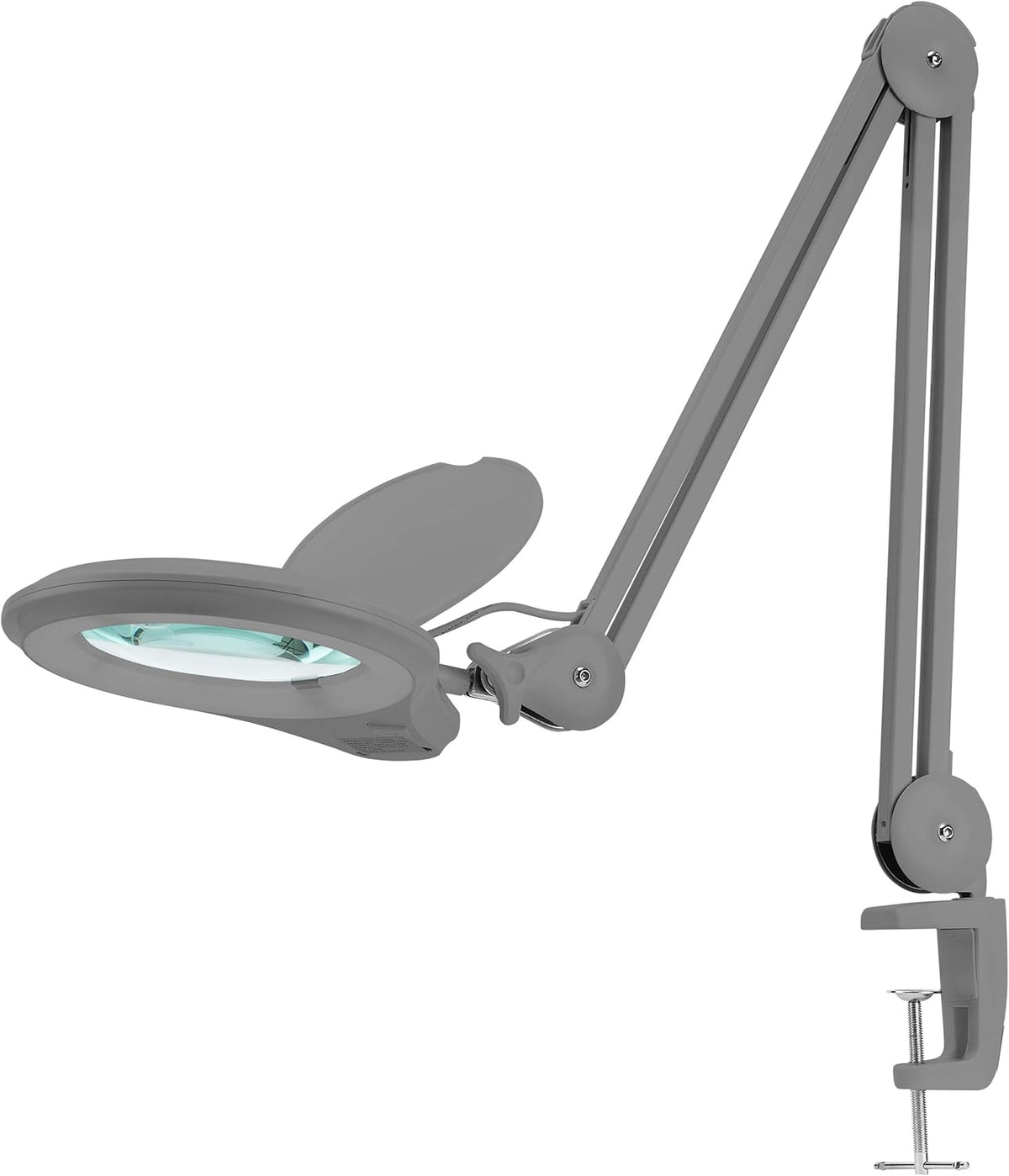 60 Pcs SMD LED Magnifying Lamp with Clamp, 5 Inches Diameter Lens E62752