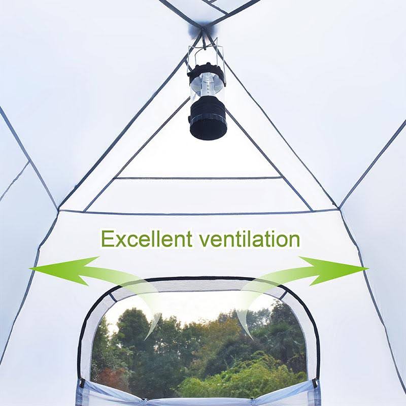 6 Person Instant Cabin Camping Tent Orange J479687