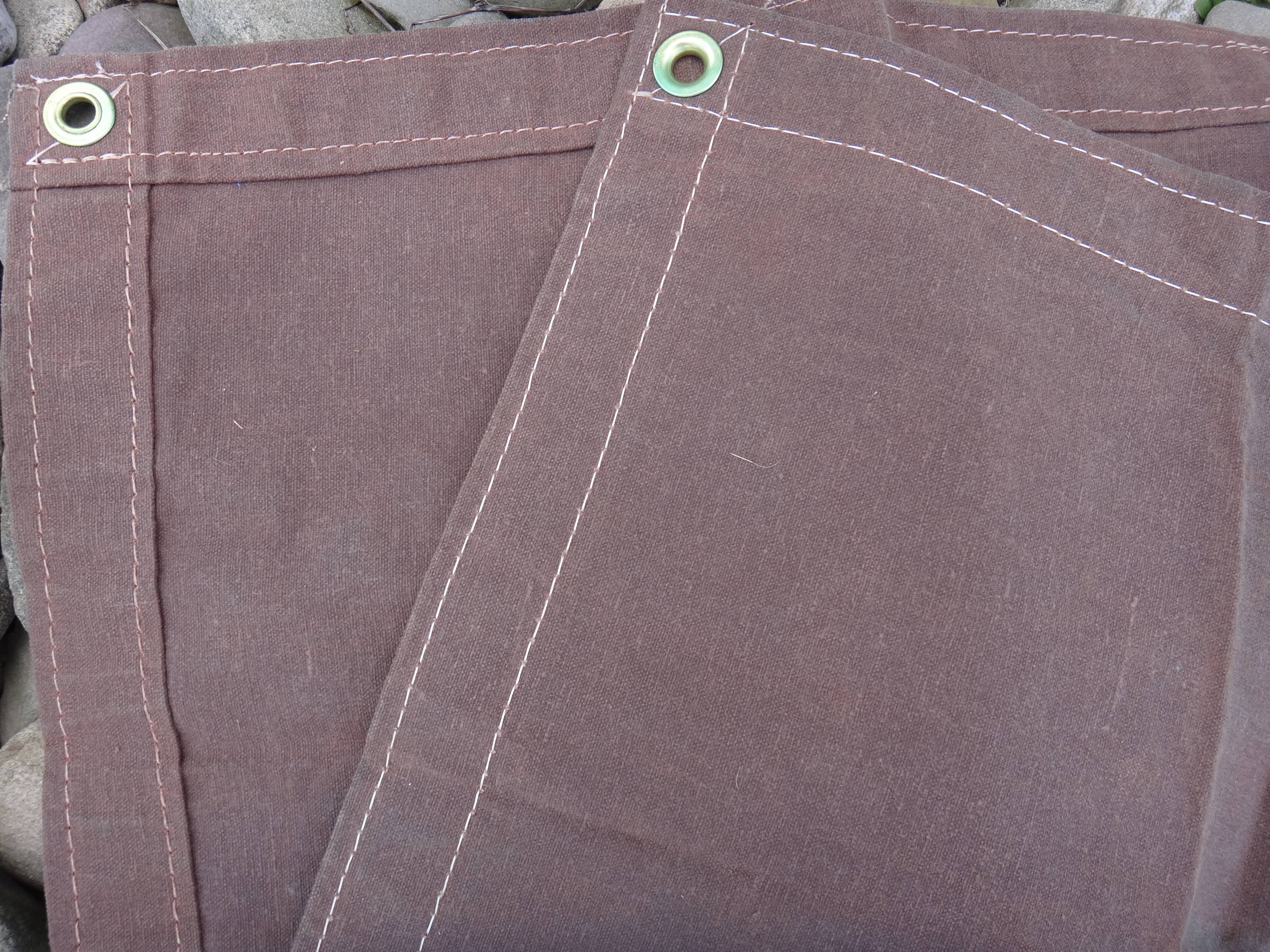 14x20 Brown Canvas Tarp T53760
