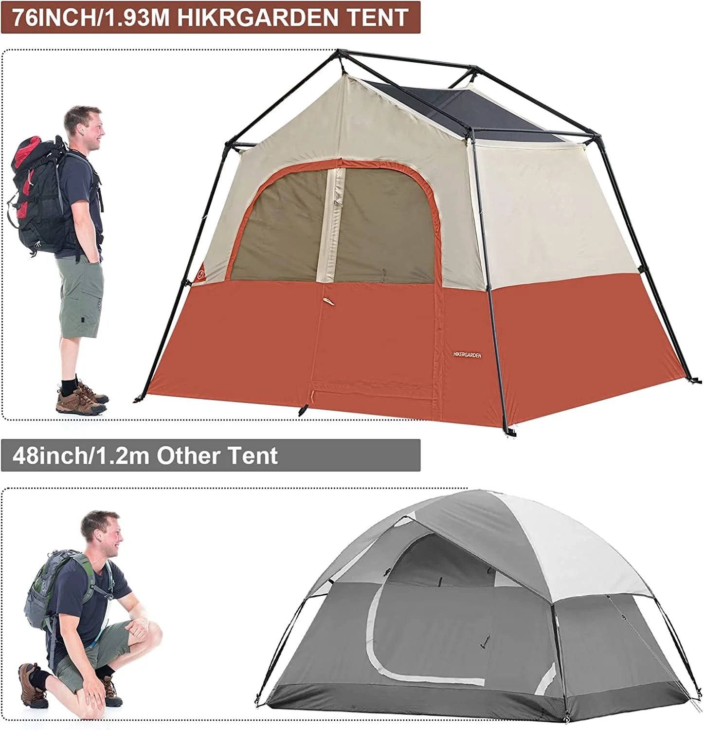 6 Person Cabin Tent with Carry Bag E7195