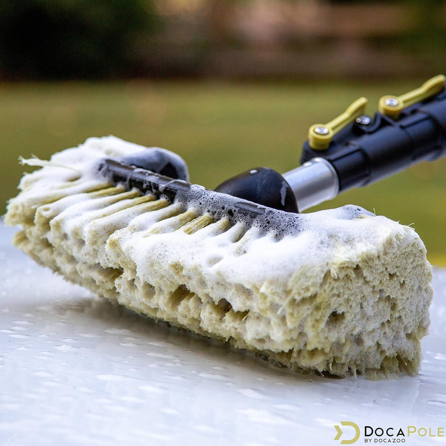 Soft Bristle Car Wash Brush & Extension Pole, 20 ft Reach, Pack of 2 L4686