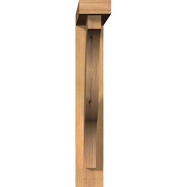 3 1/2x22W x 22x22D x 22x22H Smooth Bracket with Offset Brace, Western Red Cedar O87876