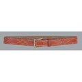 Black Nickel Fancy Stitch Lined Belt V339545