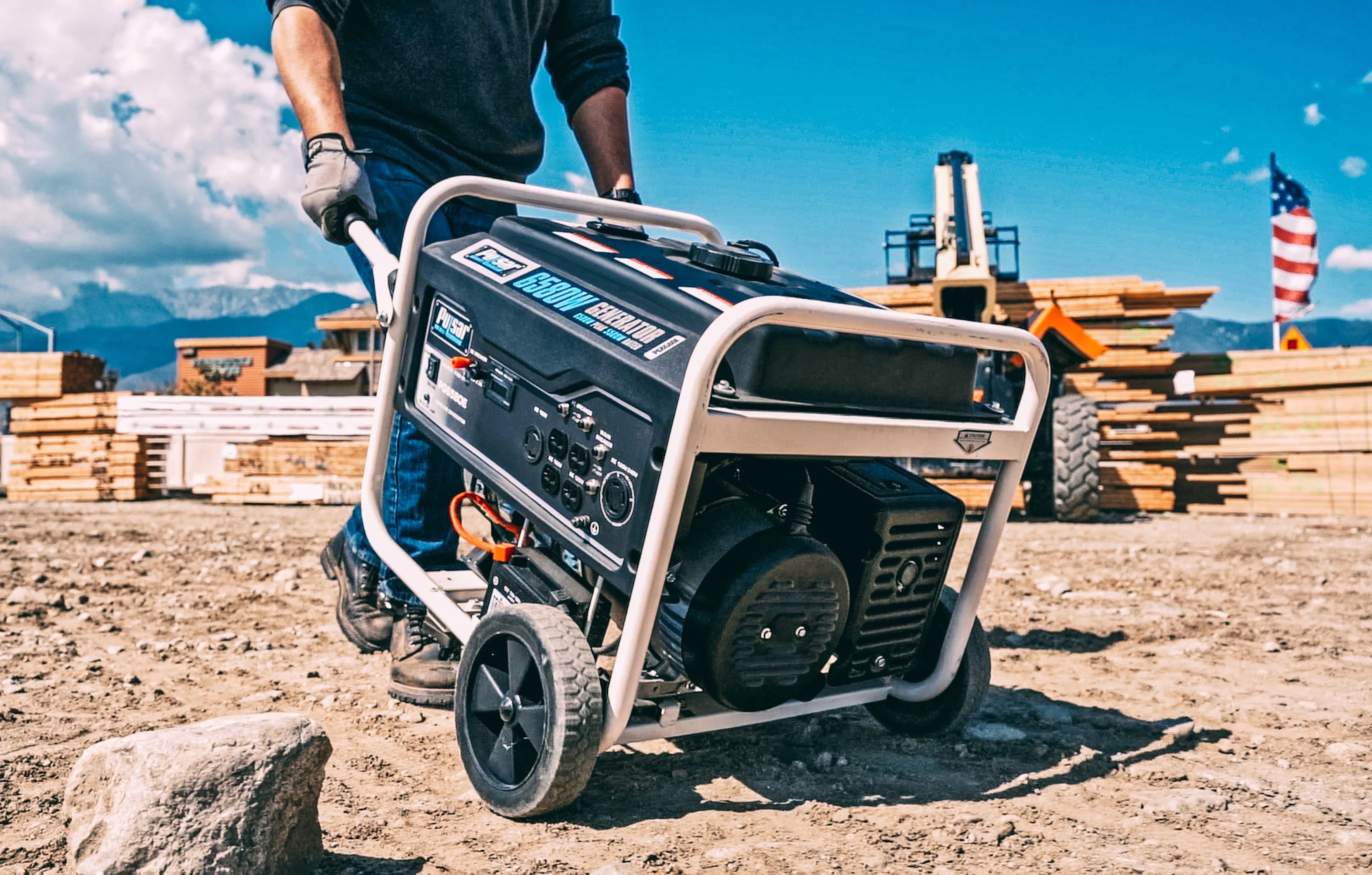 6580-Watt Portable Generator with Electric Start S969316