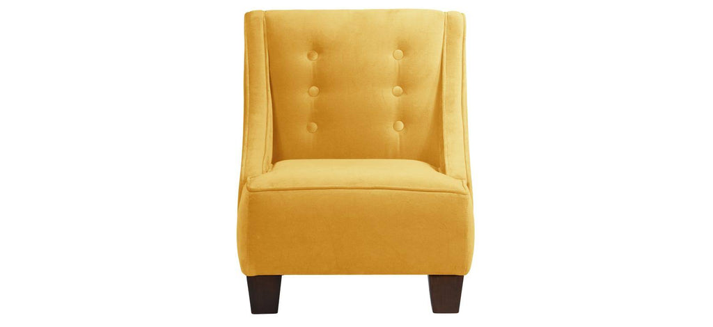 Velvet Canary Kids Chair with Buttons D288707