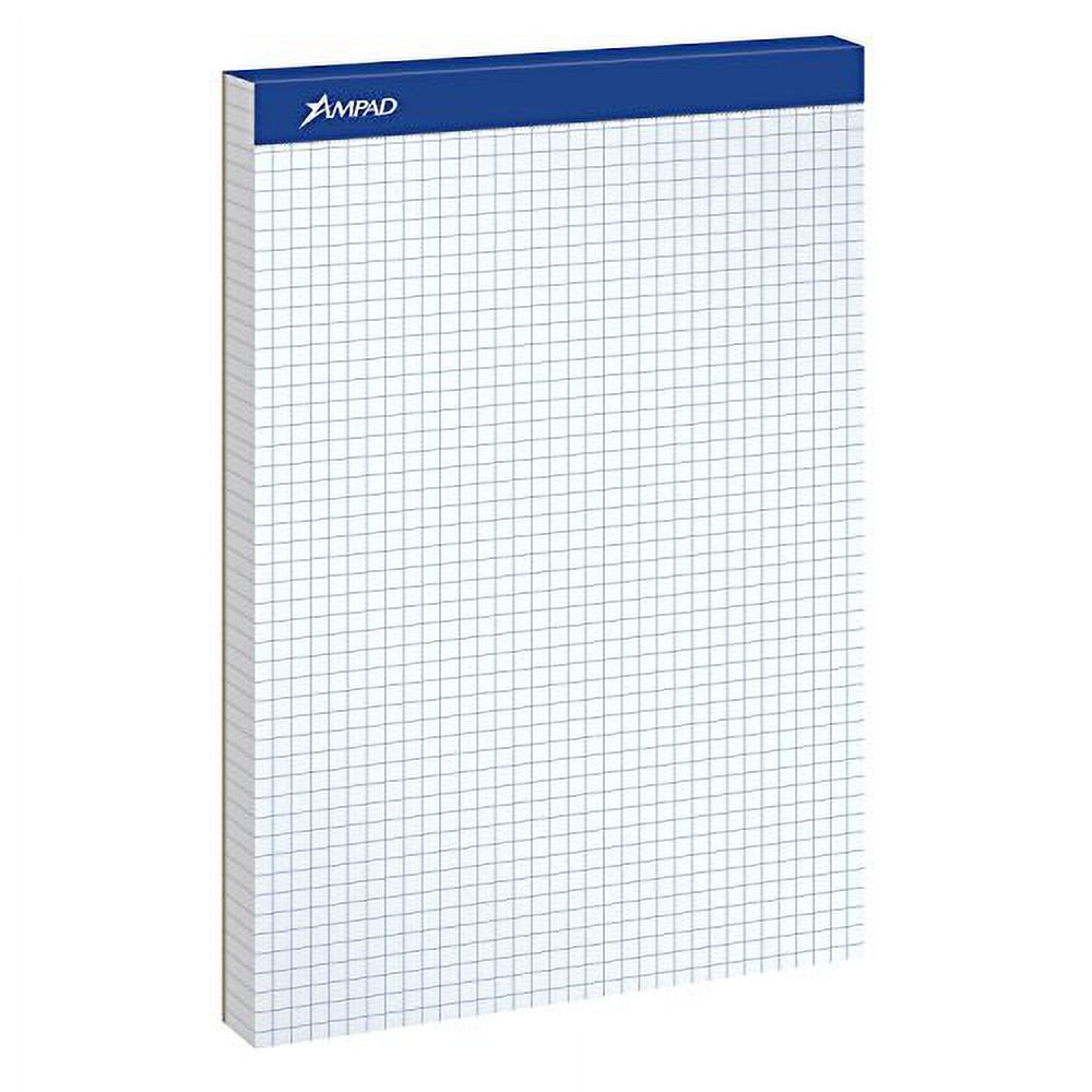 Quadrille Double Pad, 8 1/2 X 11 3/4, White, 2 Pack U765