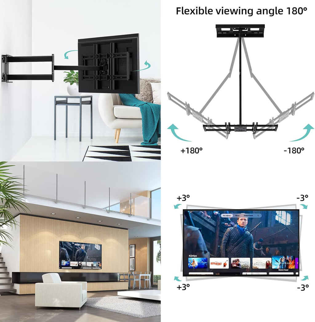 Full Motion TV Wall Mount Bracket for 42-80 inch TVs C719