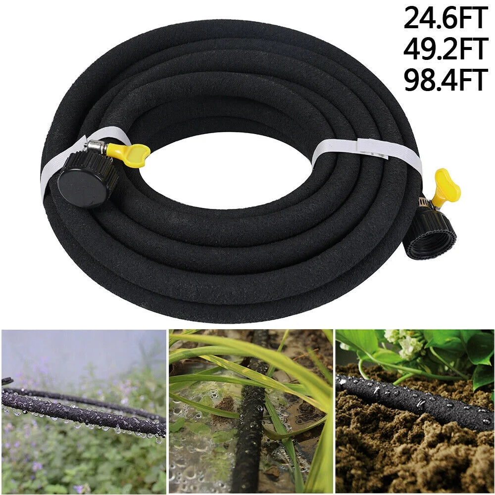 25/50/98FT Porous Soaker Drip Line Hose A69288
