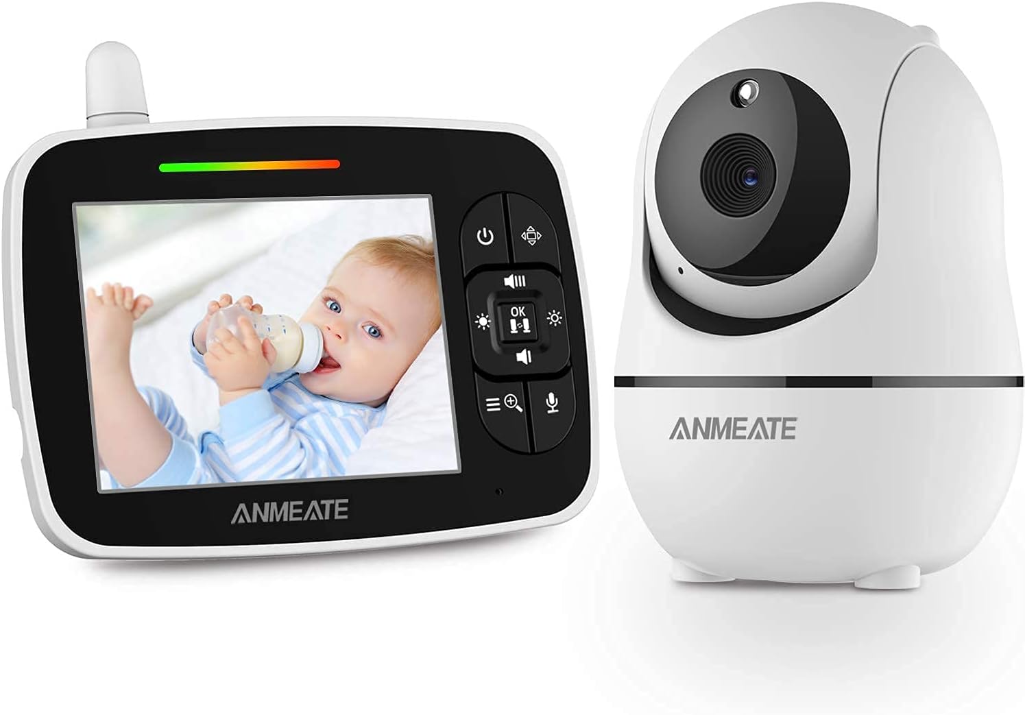 3.5” Video Baby Monitor with Infrared Night Vision and Two Way Talk F6312