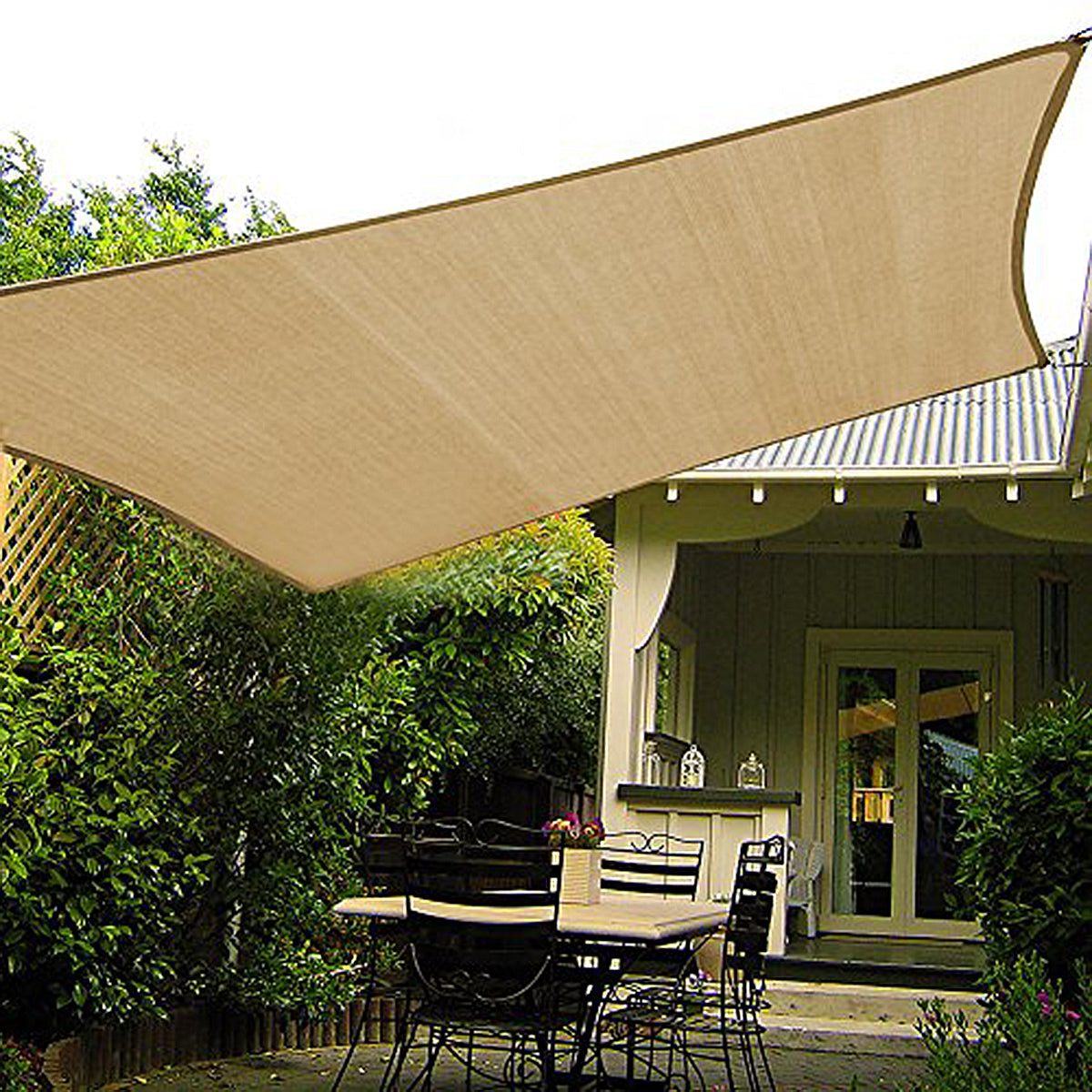 Sand 12 ft. Quadrilateral Sun Shade Sail C501