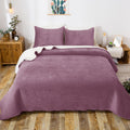 Pink King Microfiber Quilt Set M98337