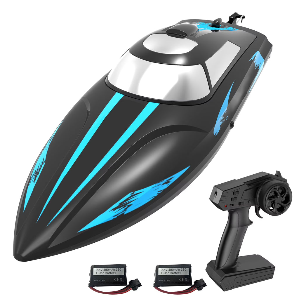 Remote Control Boat 2.4GHz High Speed Toy with 2 Battery W924856