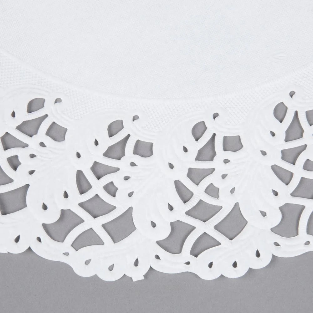 White 14 in. Round Cake Lace Doilies O44402