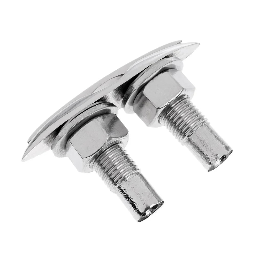5'' Retractable Boat Marine Stainless Steel Pull up Cleat Flush Mount Lift Hardware Polished U556919