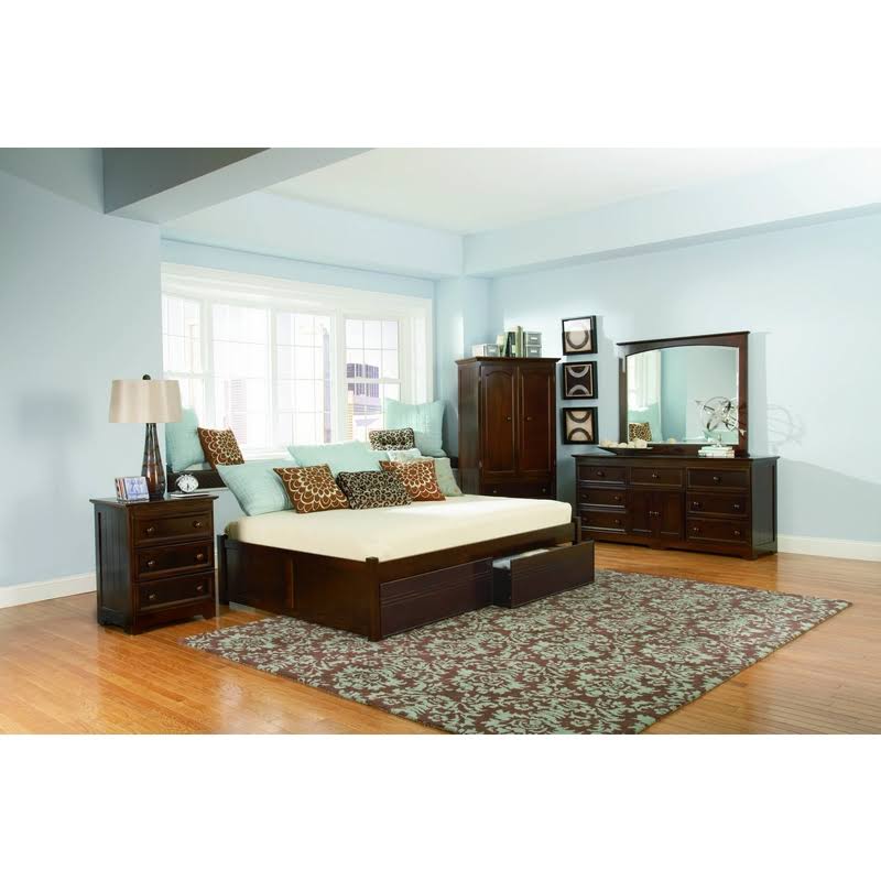 Antique Walnut King Bed O7265