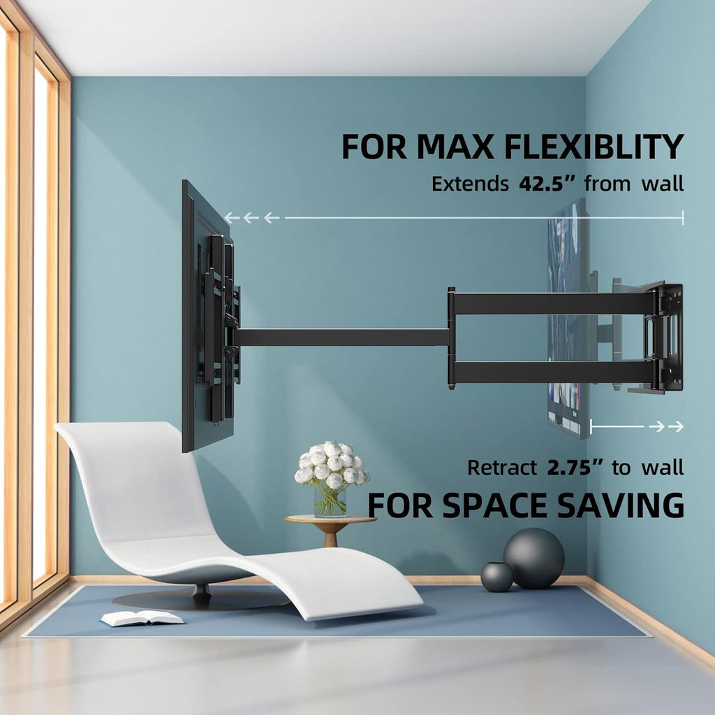 Full Motion TV Wall Mount Bracket for 42-80 inch TVs C719