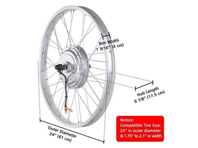36V 750W 24x22 Front Wheel Electric Bicycle Conversion Kit L890