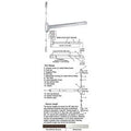 Satin Stainless Steel Surface Rod Panic Exit Device 48x22 Q539731