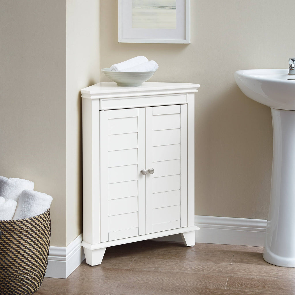 White Corner Cabinet P305