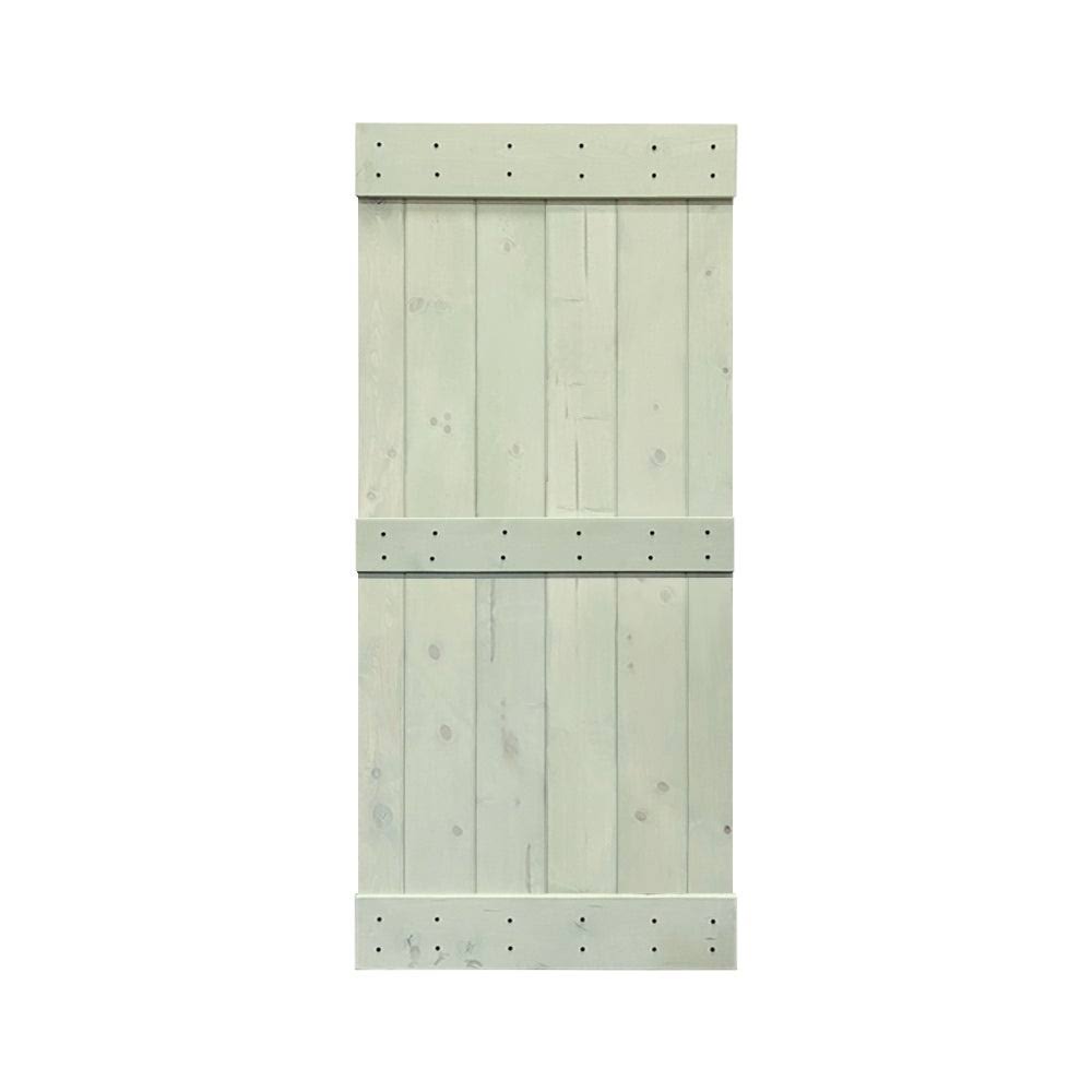 Charcoal Black 42 x 84 Solid Wood Interior Sliding Barn Door A715