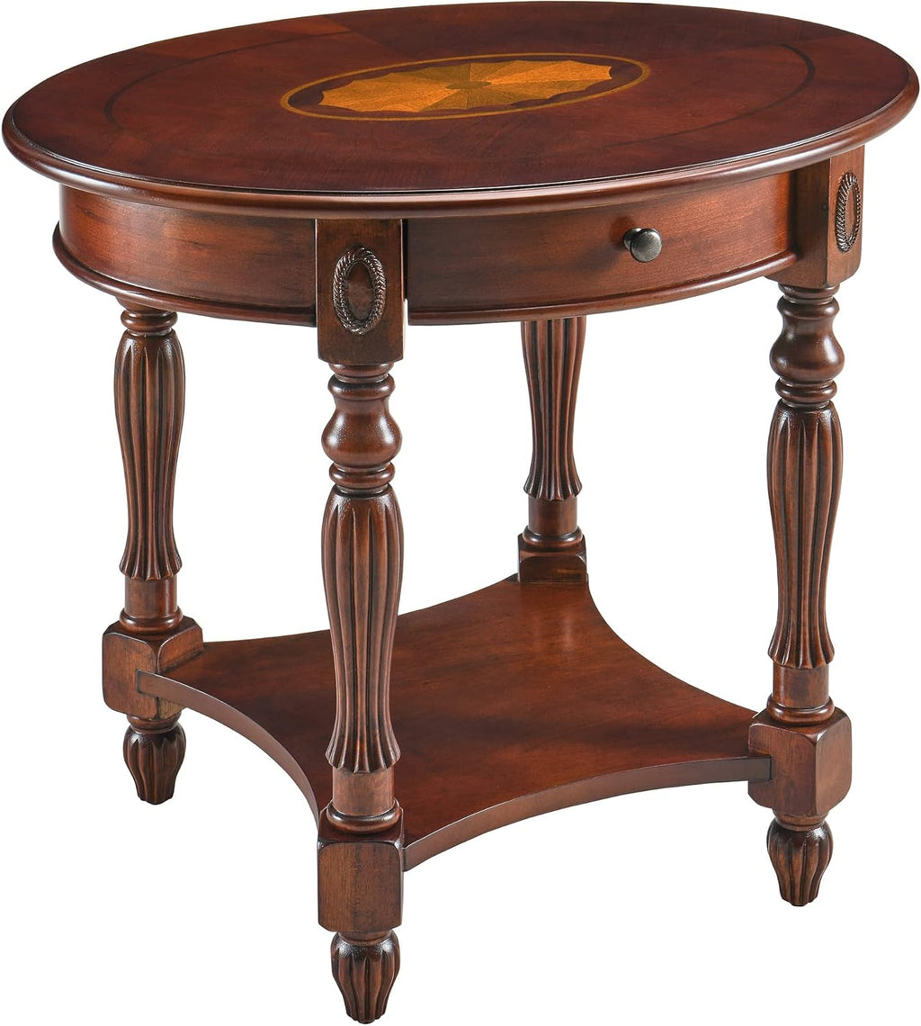 Solid Wood Coffee Table with Storage Shelf Walnut N702