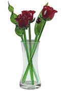 Decorative Glass Flower Bouquet with Vase E814470
