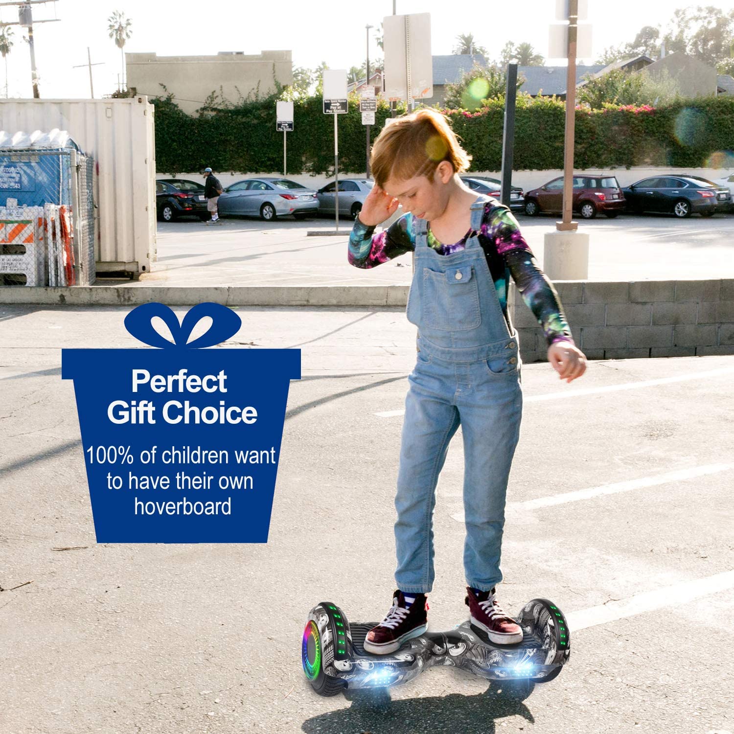 6.5inch Self Balancing Hoverboard with Bluetooth Speaker LED Lights S35415