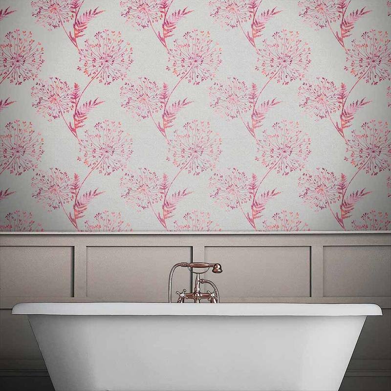 Lilac and Gray Wallpaper P736