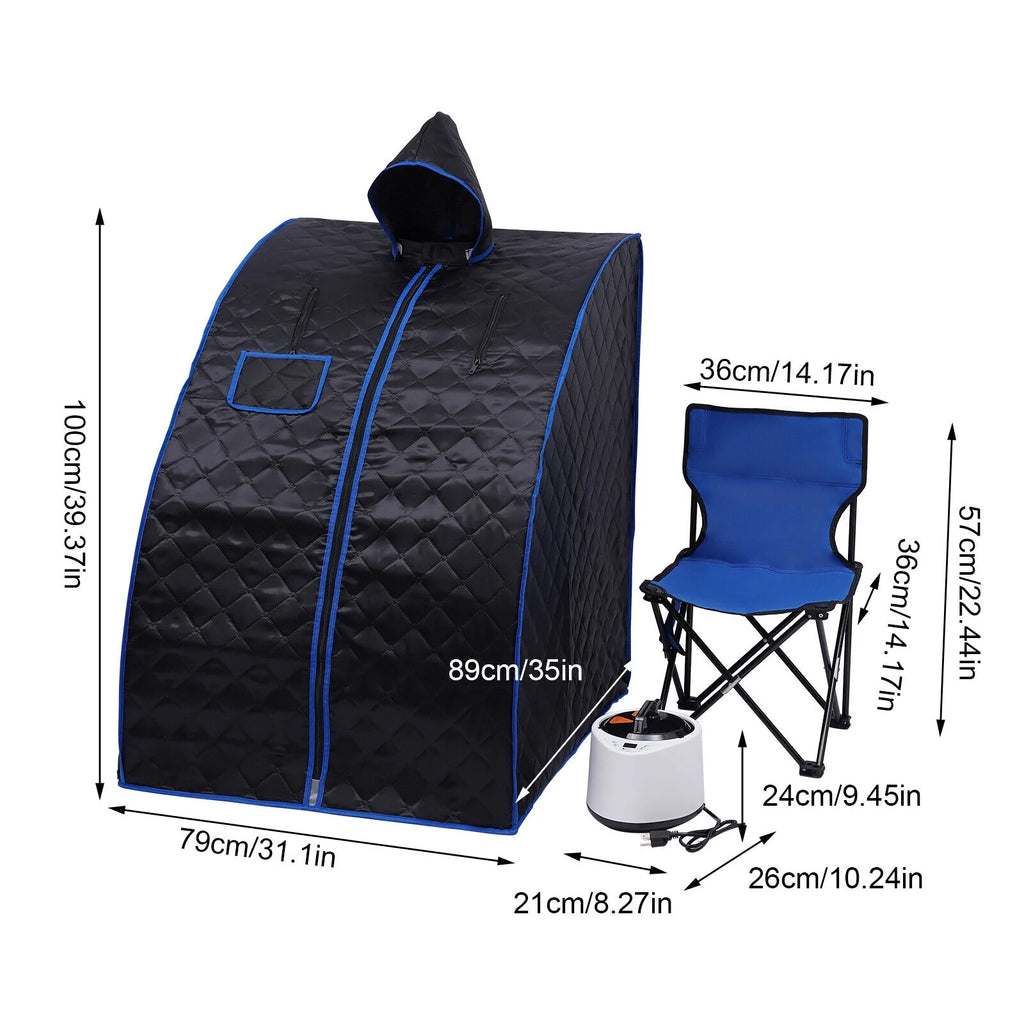 Personal Steam Sauna Spa with Chair F548
