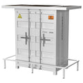 White 2-Shelf Bar Table N785321