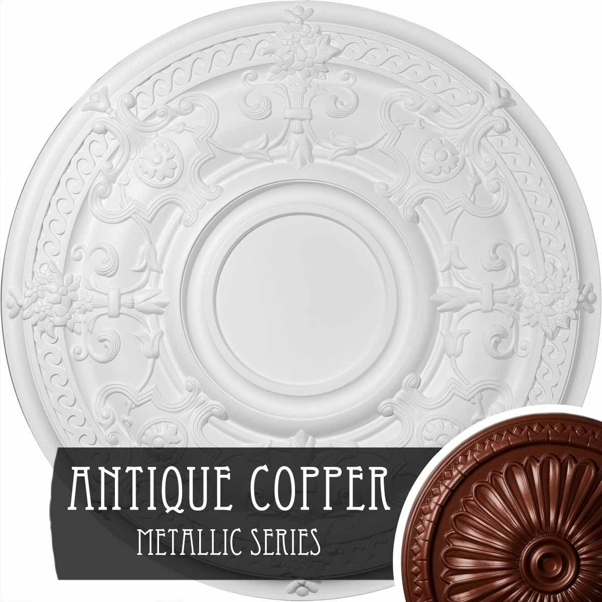 Bronze Blue Patina Ceiling Medallion Z69892
