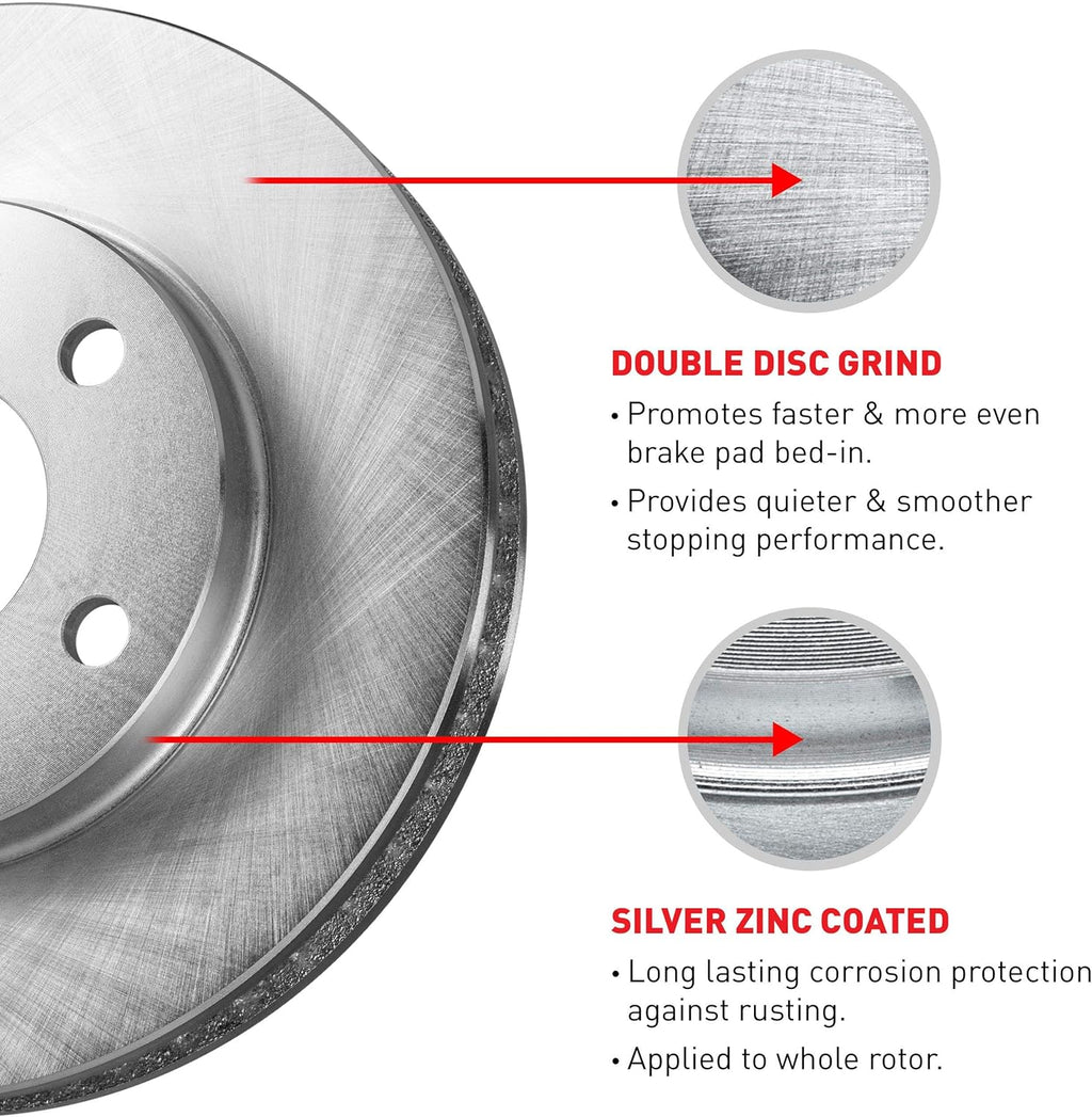Front Brake Rotors with Semi-Metallic Brake Pads X1771
