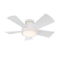 Matte White Flush Mount Ceiling Fan E136673