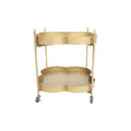 Antiqued Brass Bar Cart F396