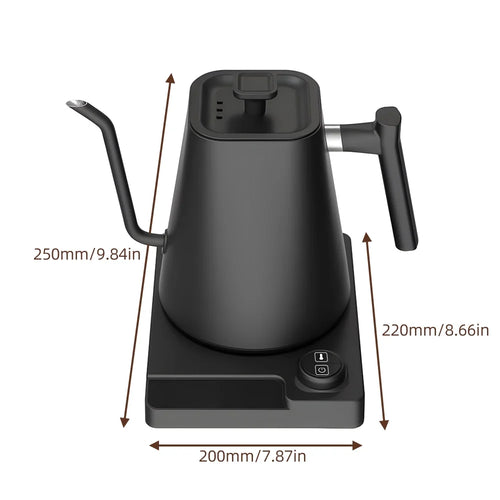 1.0L Pour Over Kettle with Temperature Control and LCD Display T72265
