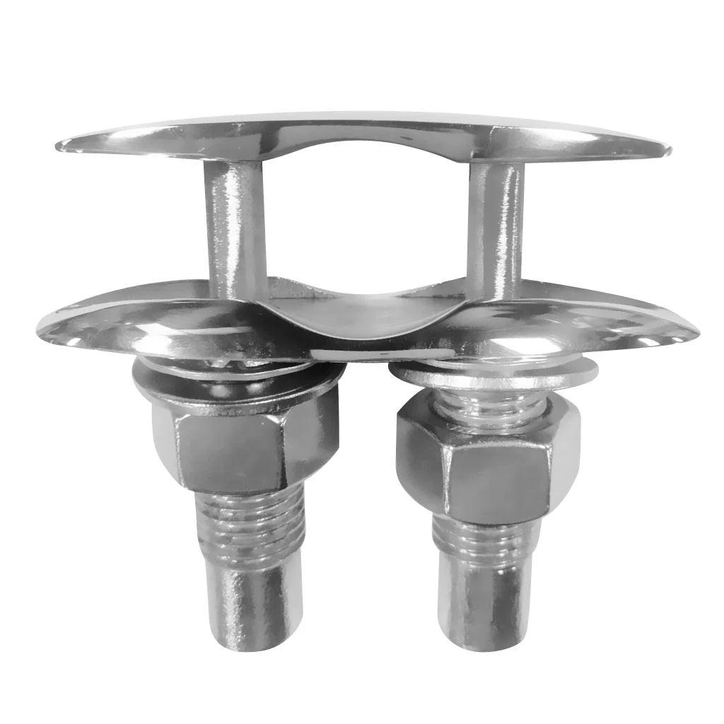 5'' Retractable Boat Marine Stainless Steel Pull up Cleat Flush Mount Lift Hardware Polished U556919