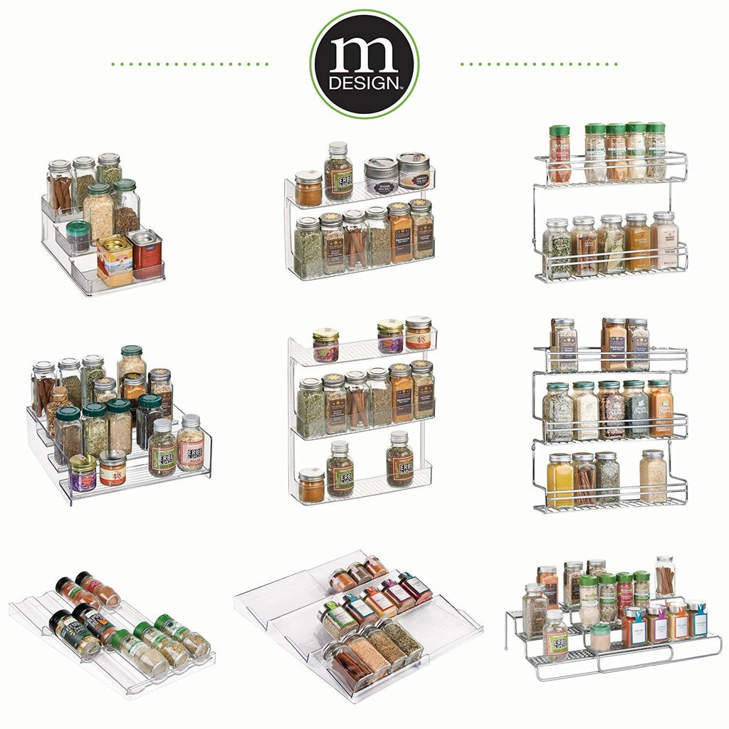 Plastic Spice Rack Caddy Kitchen Food Storage Rack D591687