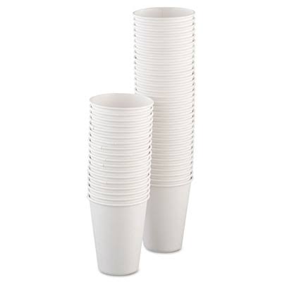 12 oz White Poly Paper Hot Cup Q589