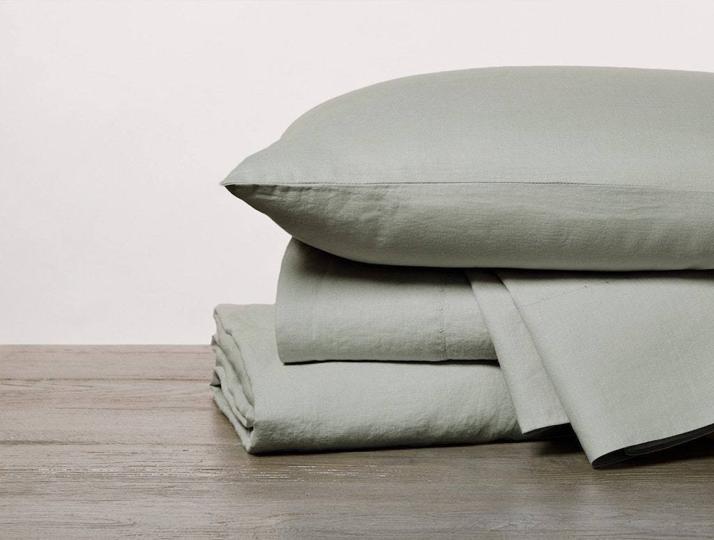 Organic Relaxed Linen Fitted Sheet King F680
