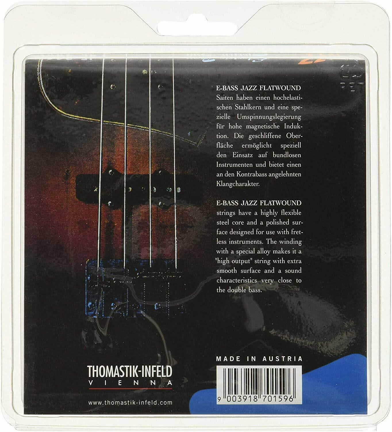 Flatwound Long Scale 4-String Jazz Bass Strings X83575