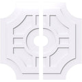 Contemporary PVC Ceiling Medallion (36x22OD x 5x22ID x 12x22C - Two Piece) D2122