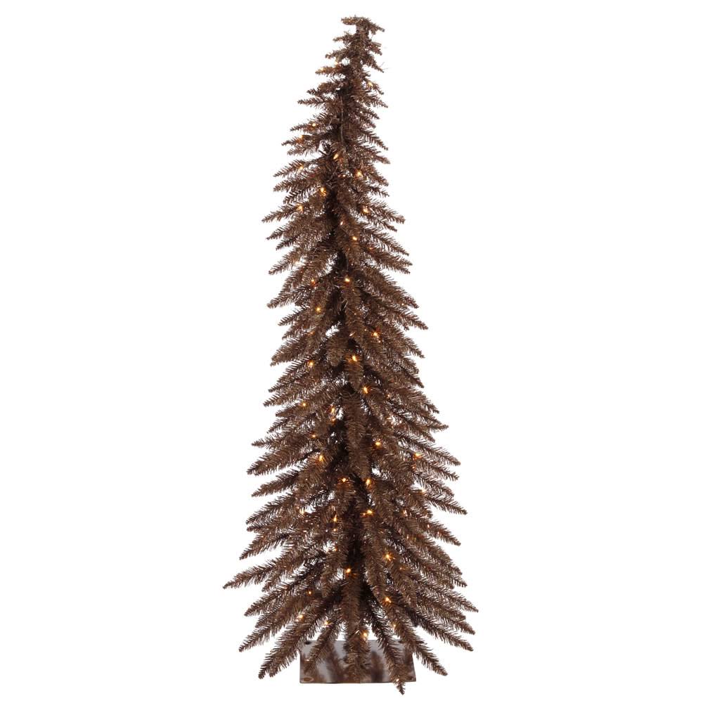 Mocha Whimsical Tree with 100 Clear Lights I440