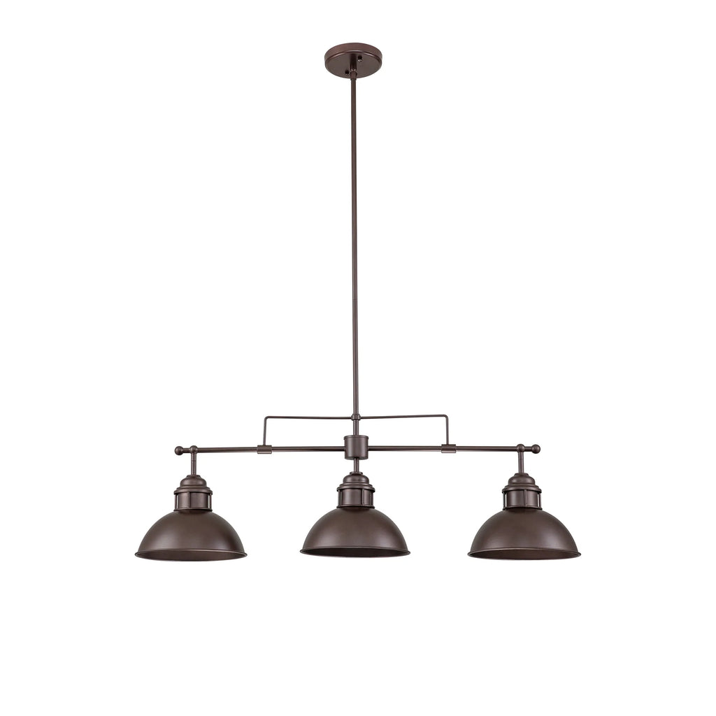 3-Light Kitchen Island Linear Industrial Pendant P6281