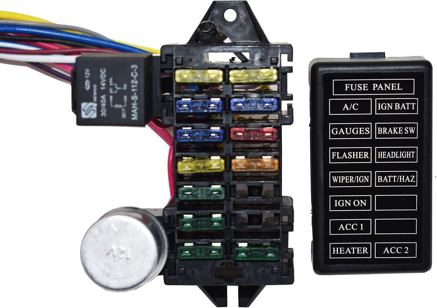 12 Circuit Universal Wire Harness XL Wires Pack of 2 S165