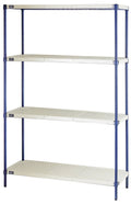 4-Shelf Plastic Wire Shelving Unit T652