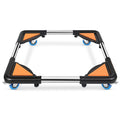 White Adjustable Furniture Dolly with 4 Locking Wheels A369