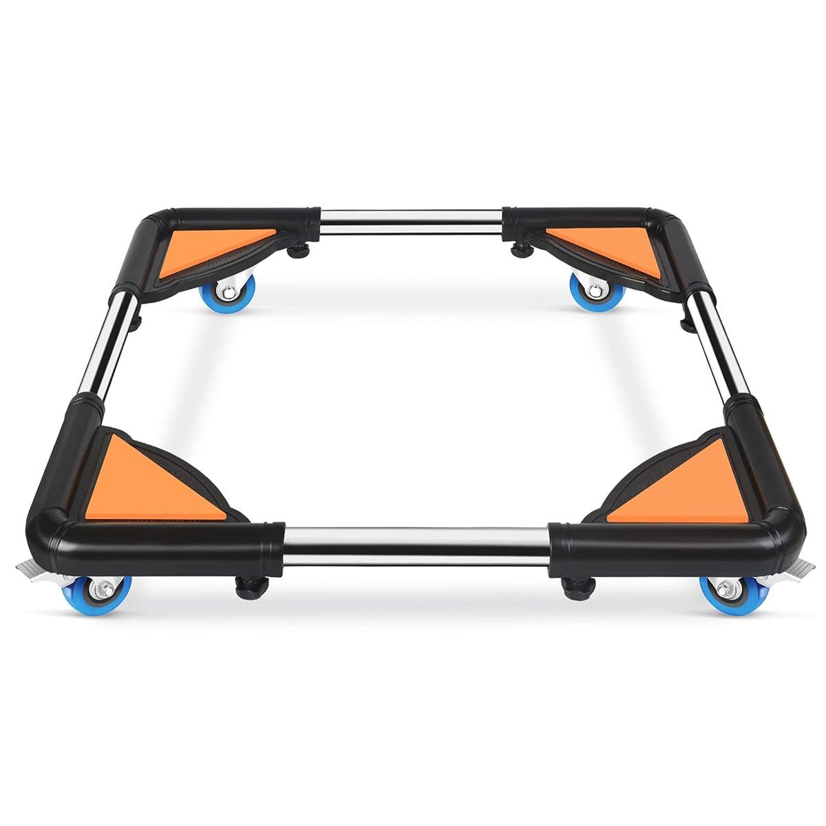White Adjustable Furniture Dolly with 4 Locking Wheels A369