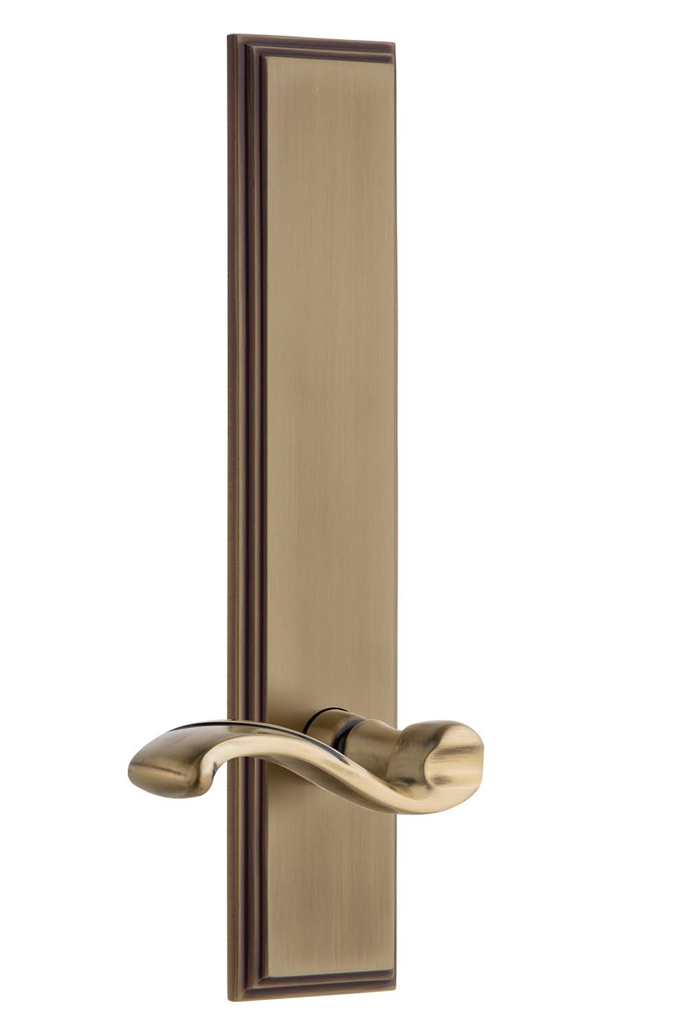 Vintage Brass Tall Plate Lever Y11326