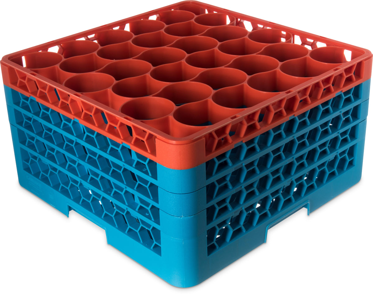 30 Compartment Glass Rack with 3 Integrated Extenders (2pk) W608