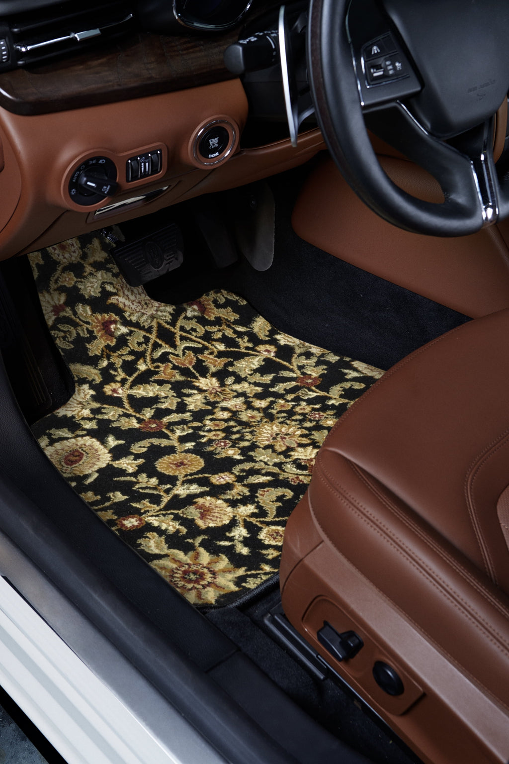 Black Oriental Car Mats H4291